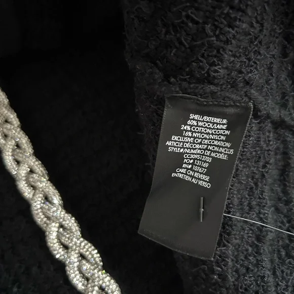 NWT Alice + Olivia Akira Embellished Trim Cardigan M